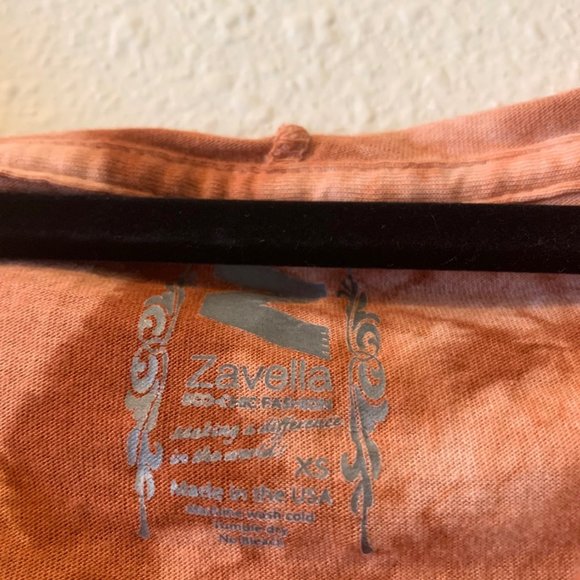 Orange Ombre Long Sleeve shirt with hood - Picture 3 of 3